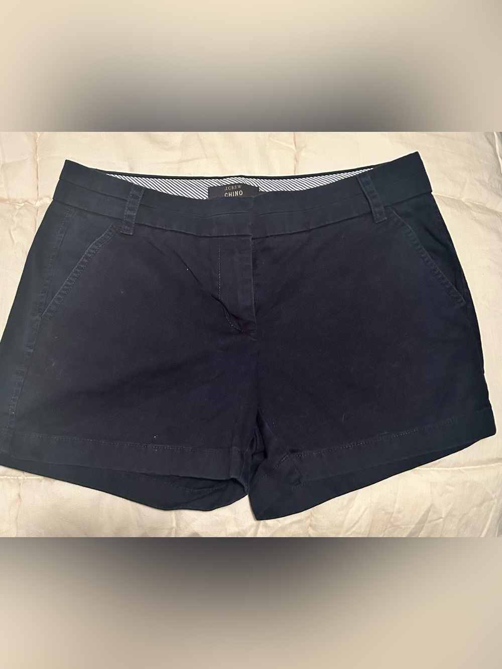 J. Crew Navy Chino Bermuda Shorts